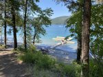 Ptarmigan Village has it`s own private beach on Whitefish Lake
